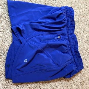 4” inseam. Royal blue lululemon shorts. Size 6.